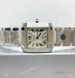 Swiss Replica Cartier Tank Francaise Watch 2-Tone Cream Dial - Swiss Quartz